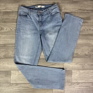 Levi's 512 Straight Leg Perfect Slimming Denim Jeans Light Wash sz 2 Petite